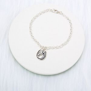 【Angel & Me】Horse & Horseshoe s925 sterling silver bracelet birthday gift