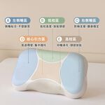 【青鳥家居】奶蓋雙餡枕 枕頭 記憶枕頭 記憶枕 趴睡枕 午休枕 趴趴枕頭 側睡枕 太空分區枕 減壓枕, , large