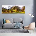 【御畫房】山谷溪流 國家一級畫師手繪油畫60&times;120cm(VF-40), , large