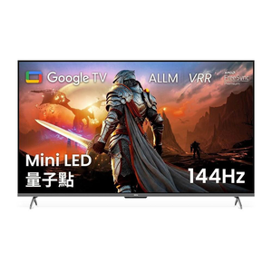 BenQ75型4K Mini LED 量子點 144Hz遊戲 Google TV連網液晶顯示器 J75-770