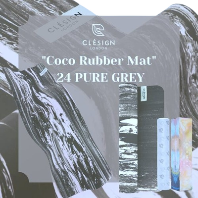 [CLESIGN可塞] 超強止滑穏定-有機椰殼橡膠瑜伽運動墊 - 黑砂海灘