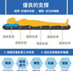 日式防蟎抗菌三折床墊, , large