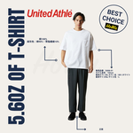 【United Athle】Japanese Premium Soft Cotton Wide-Shoulder Drop-Shoulder T-Shirt 5.6oz. (with pockets) (5008-01) | Howu Goodies Mall (UA Wide-Shoulder Drop-Shoulder Pocket Short T-Shirt), , large