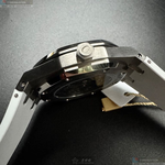 [星晴錶業]GEYA手錶,42mm,G78036GWWW雙面機械鏤空錶面銀錶殼白矽膠錶帶款, , large