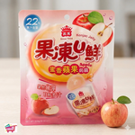義美 果凍U鮮-蜜香蘋果蒟蒻228克x2包, , large