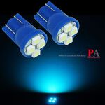 【PA LED】T10 4晶 SMD LED 儀表燈 室內燈 冷氣燈 車門燈 小燈 牌照燈 11色可選, , large