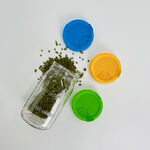 [Ball&reg;專屬配件WildJar] 寬口專用塑膠發芽網蓋純瓶蓋-綠色 Plastic Sprouting Lid for Wide Mouth mason jar 發芽罐 發芽瓶 發芽梅森罐 過篩網片 塑膠網狀發芽蓋, , large