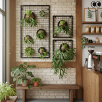 【 SHAONIANNA.TW 】ᴗ̈  ༘  台灣製 鹿角蕨架／壁掛植物架／植栽展示架／牆面植栽架／金屬網格架／水泥牆掛架 ✦, , large