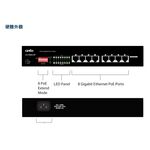 昌運監視器 CERIO 智鼎 CS-1008G-8P 8埠 10/100/1000Mbps Gigabit PoE+ 網路交換器, , large