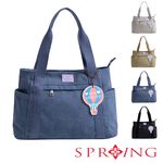 SPRING-日式簡約大容量復古肩背帆布包托特包大方包-多色(0-55112), , large