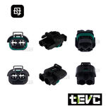 《tevc》8 C77 2P 防水接頭 車規 車用 汽車 機車 防水接頭 插頭 端子 快接接頭 大電流 水箱風扇, , large