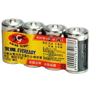 永備碳鋅2號電池4入量販包