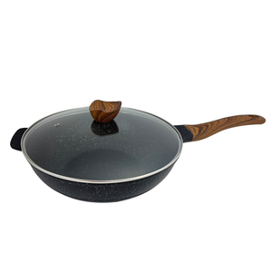 【lava cooking】台製32cm七層複合式合金不沾炒鍋(IH爐可用鍋/附鍋蓋/無塗層不沾鍋)