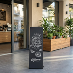 【 SHAONIANNA.TW 】加大金屬落地立牌｜門市入口指示牌｜菜單展示架｜咖啡廳/店面適用, , large
