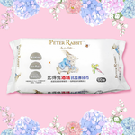 【世豐】【Peter Rabbit 比得兔】英國正版授權 台灣製造｜100% 天然纖維水針布-比得兔酒精抗菌濕紙巾 60 抽, , large