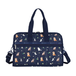 Lesportsac Deluxe Med Weekender 經典中型行李袋 旅行袋 收納袋 送禮 禮物 推薦 女包(熱帶度假貓咪), , large