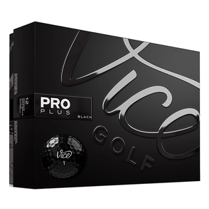 VICE PRO PLUS 高爾夫球 12入/盒 四層球 黑色