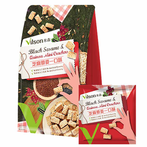 【米森 vilson】Black Sesame ＆ Quinoa Mini Cracker (20gx5 bags)