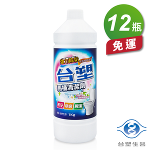 [淳安] 台塑生醫 馬桶清潔劑 (1kg) (12瓶) 免運費