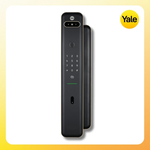 【Yale耶魯】Luna Pro+人臉辨識推拉智能鎖/電子鎖 (香檳金), , large