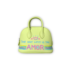 Sweet and cool colorful mini shell bag fluorescent green (S)