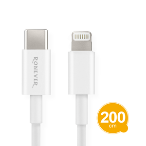 [RONEVER] TYPE-C to Lightning 充電線 VPC155-2 200CM