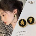 【Gulicc】古莉可 耳環 復古金色人像耳環, , large