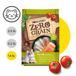 【優格】零穀 全齡貓飼料 五種魚14磅 化毛配方, , large