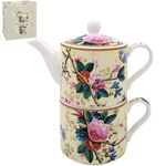 【Lesser&Pavey】威廉基爾本 子母茶壺/個人杯壺組/茶壺/杯壺/壺/名畫杯壺組/杯壺組/個人壺/下午茶組, , large
