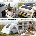 【MIRENEX】emirai EMRS30T｜高機動30W冒險太陽能電池板！用陽光為手機、行動電源充電！, , large