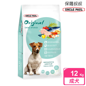 [逸承創意] UNCLE PAUL 保羅叔叔 田園生機狗食 12kg 低敏成犬-小顆粒