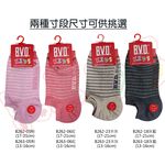【BVD】簡約條紋氣墊童踝襪-B262.B263 低口襪 童襪, , large