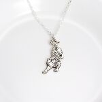 【Angel & Me】Tiger s925 sterling silver necklace Valentine's Day birthday gift, , large