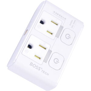 BOSS 按壓式2開2插3P高溫斷電分接插座 R-70