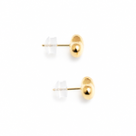 【A'jane】18K金 暖光心動 大愛心耳針 7mm A022410-004 (made in Japan)日本製, , large