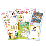 [風車圖書] 經典童話遊戲貼紙書-白雪公主, , large