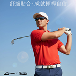 Green Golf 高爾夫 自動扣皮帶 腰帶 真皮 磁吸球標 鋅合金帶扣 黑, , large