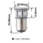 【PA LED】24V HINO ISUZU FUSO 日野 1156 單芯 13晶 SMD LED 方向燈 倒車燈, , large