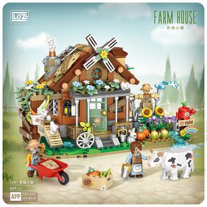 LOZ微型積木農場小屋