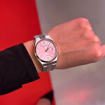 CITIZEN 星辰 X PANTONE Nowstalgia 限定夢幻粉 經典機械錶 NJ0158-89X, , large