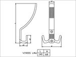 Clothes hook, , large