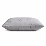 【Moonulune 柔月家居】台灣製雙效科技石墨烯銀離子Ag+釋壓獨立筒枕(枕頭/彈力枕/透氣枕), , large