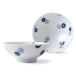 [豐名日本餐具] 5.0"輕量井 藍渦丸紋 有田燒 / C05DB0-543-CB, , large