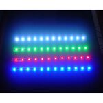 【清倉品】粉紫光 台製晶片 防水燈條 12晶 36晶體 30公分 SMD LED 氣氛燈 車廂燈 日行燈 車底燈, , large