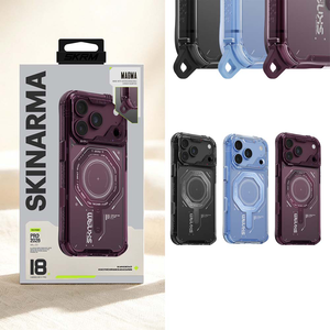 【山水之寶】Skinarma iPhone 18Pro/18ProMax/17Pro/17ProMax手機殼Magma質感金屬磁吸防摔手機殼 附掛繩環