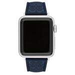 COACH Apple Watch 錶帶 38/40/41mm 適用 矽膠錶帶- 深藍色(不含手錶), , large