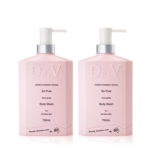 【澳洲Dr. V 】專業級配方-純淨溫和沐浴乳 (2入組 750ml/瓶)