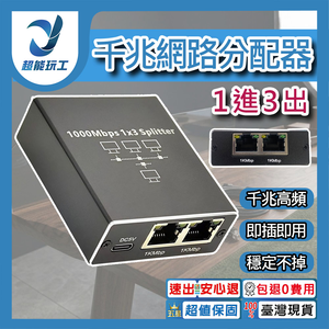 RJ45千兆網路分配器(一分三)