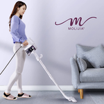 【MOLIJIA】Bedroom Mite Removal 10-Piece Set - Handheld Mite Removal Corded Vacuum Cleaner - Snow White & Purple, , large