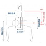 水平鎖 加安牌 磨砂銀色LP2X20G 裝置距離60mm 浴廁鎖 圓套盤 左右不分邊都適用, , large